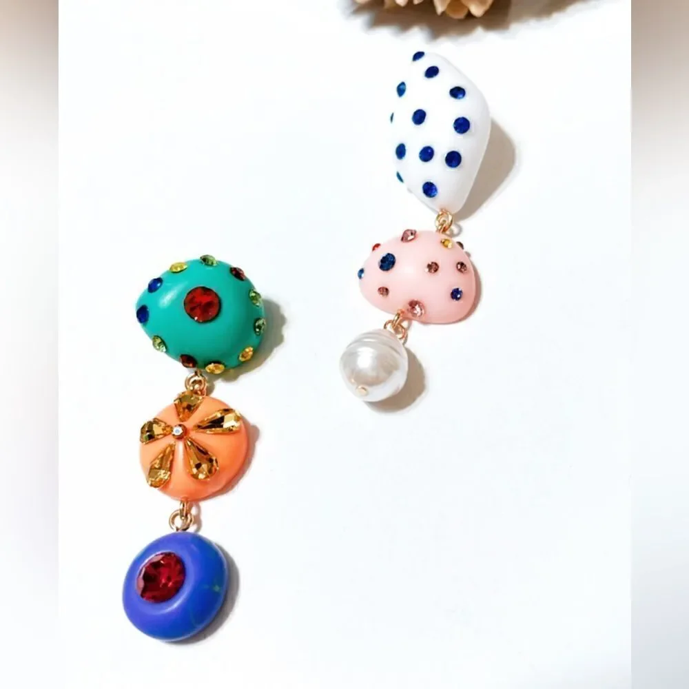 Geo drop earrings M14